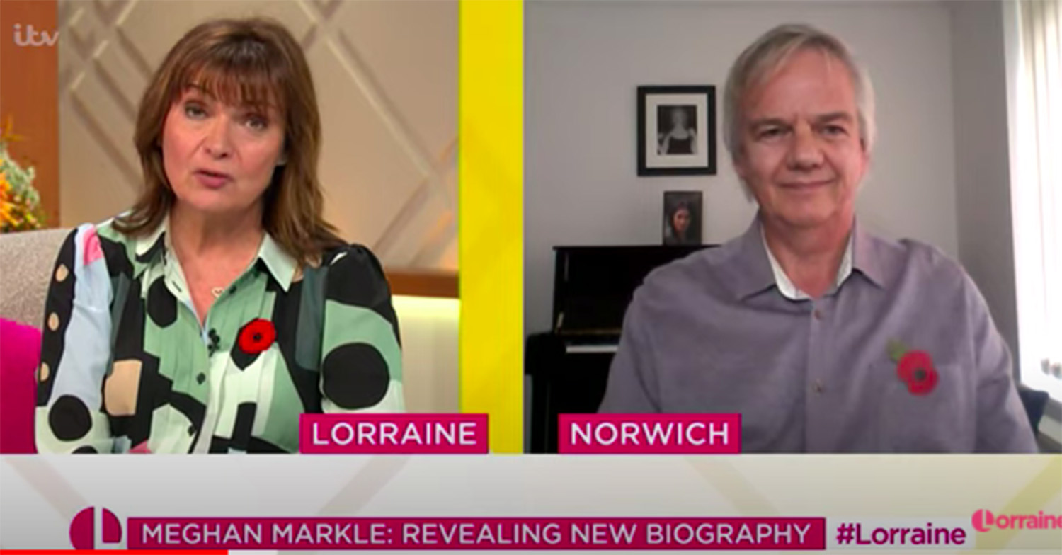 lorraine kelly and sean smith discuss meghan markle