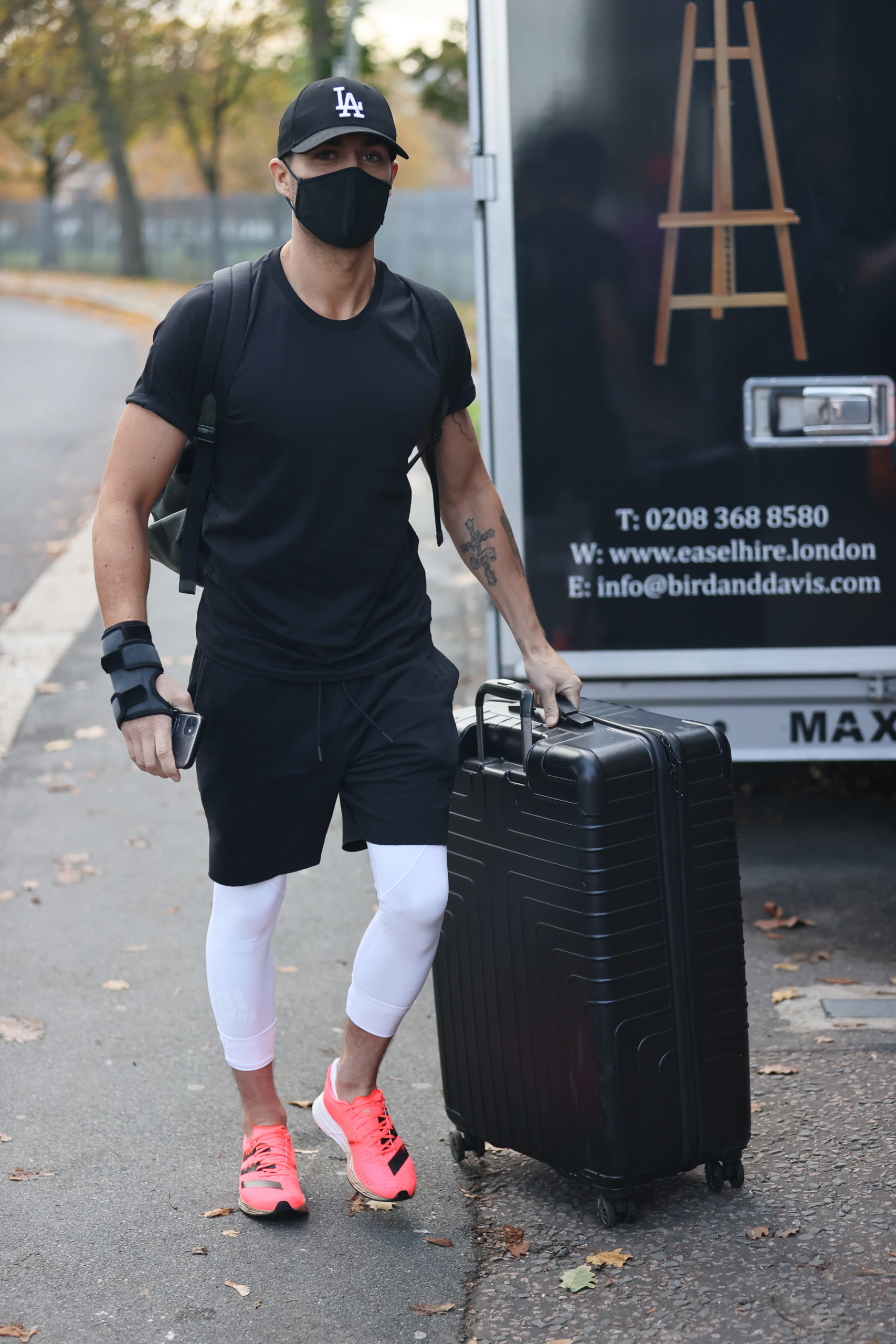 Strictly Come Dancing's Max George wearing mask