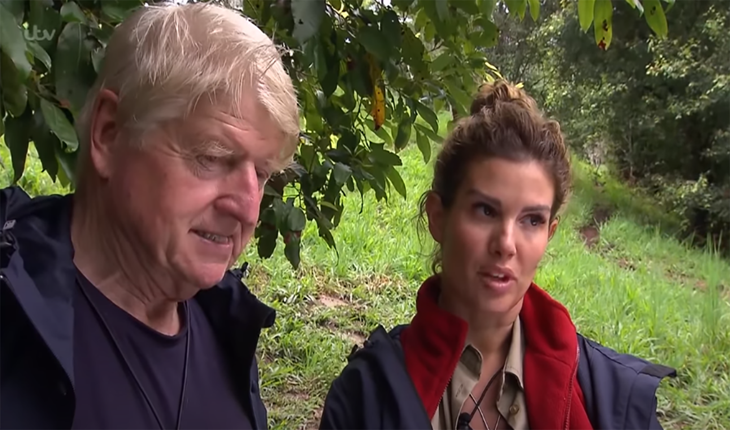 Stanley Johnson and Rebekah Vardy on I'm A Celebrity