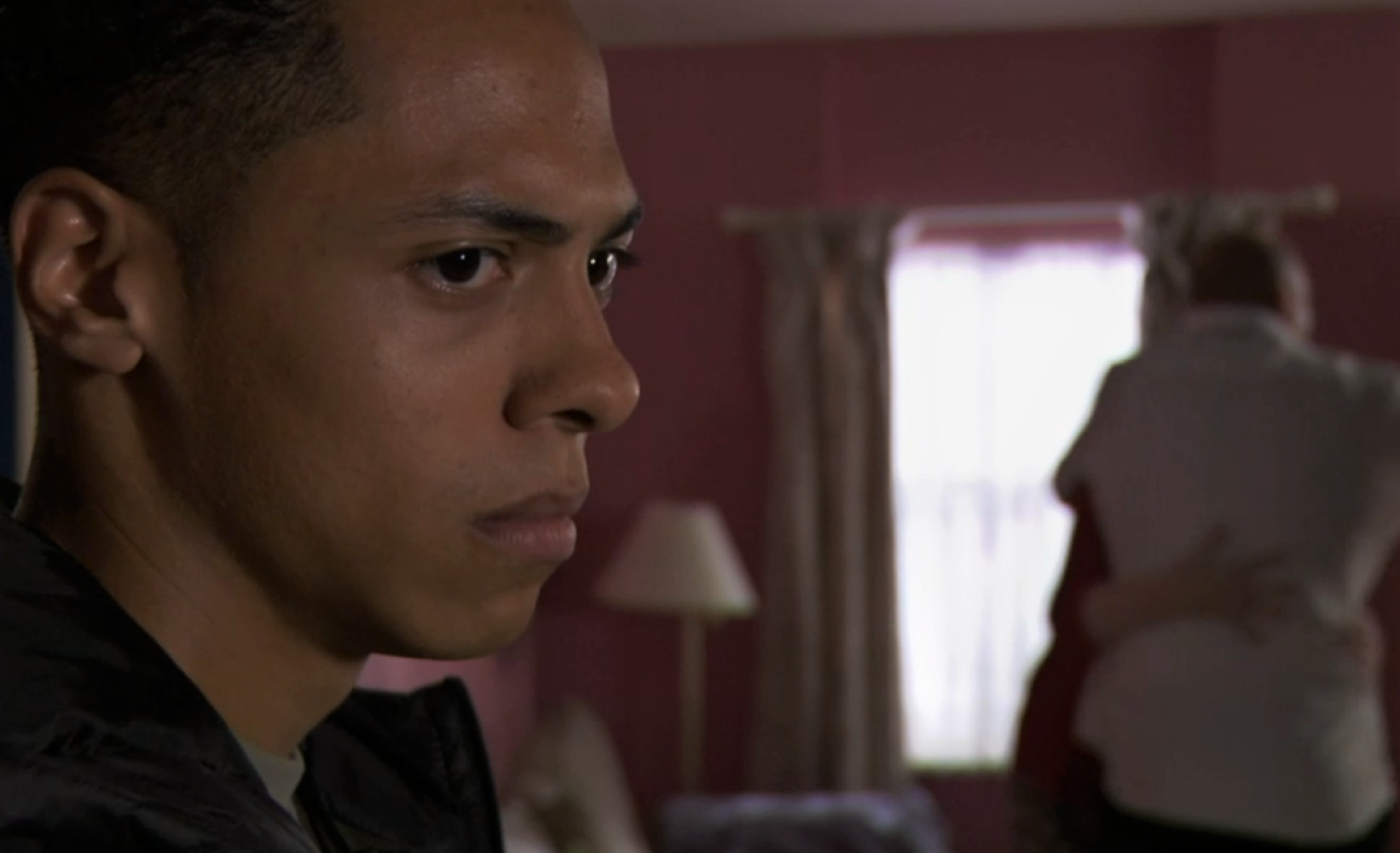 Keegan didn't seem happy with Tiffany's decision in EastEnders