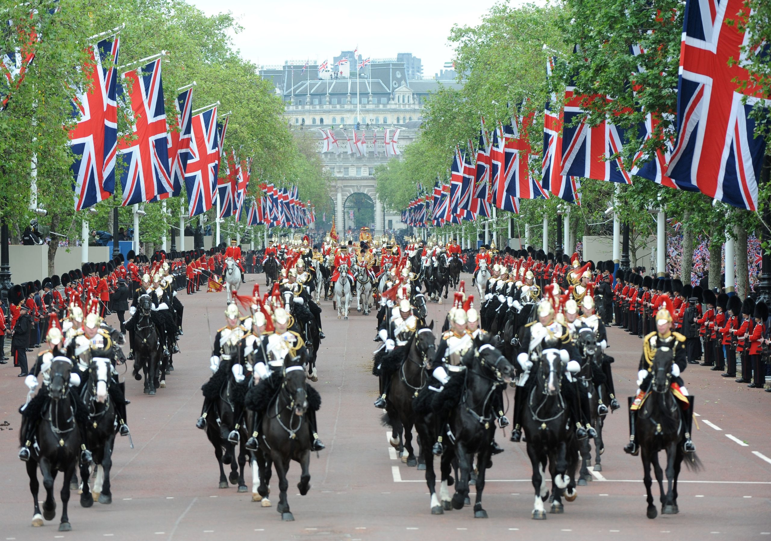 horses on parade to celebrate Queen's Diamond Jubilee