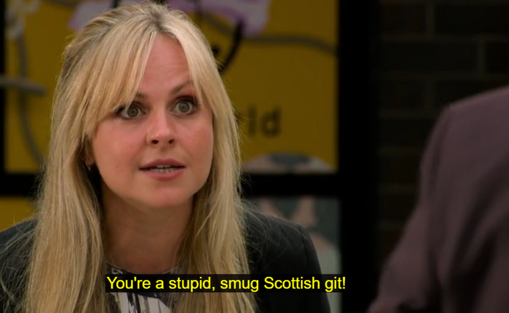 Sarah and Adam had an argument in Coronation Street