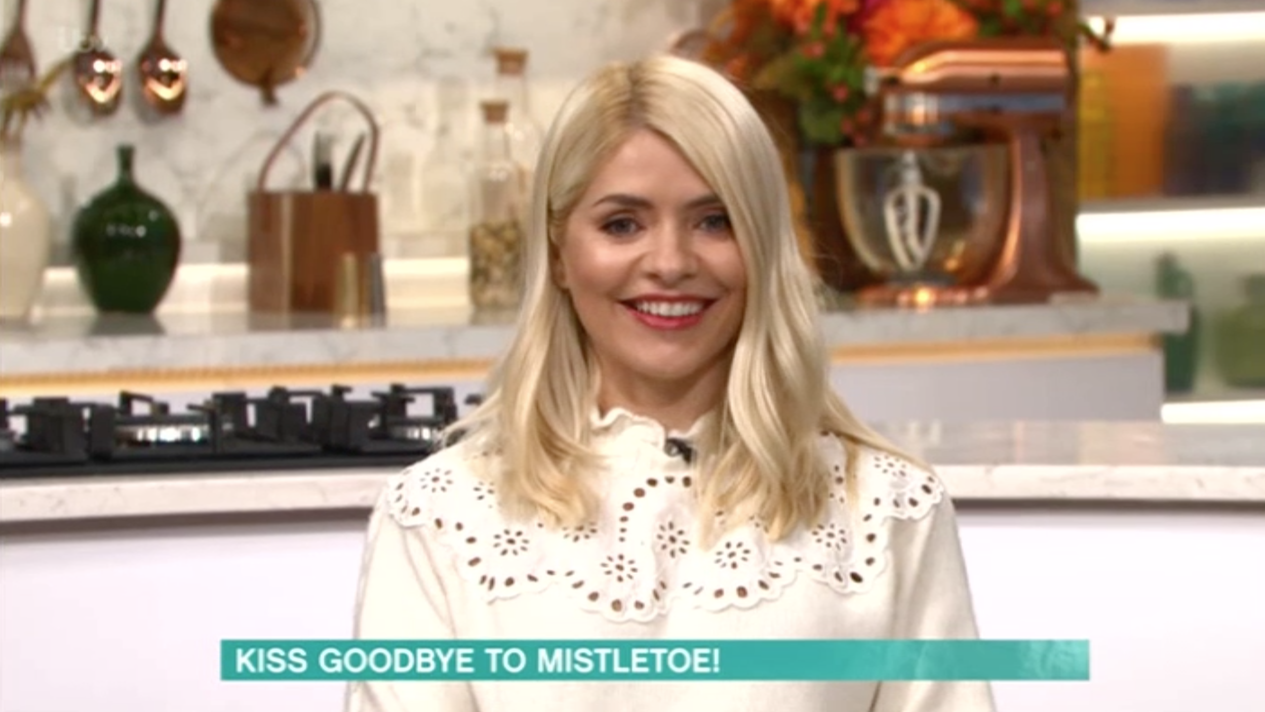 Holly Willoughby presenting this morning