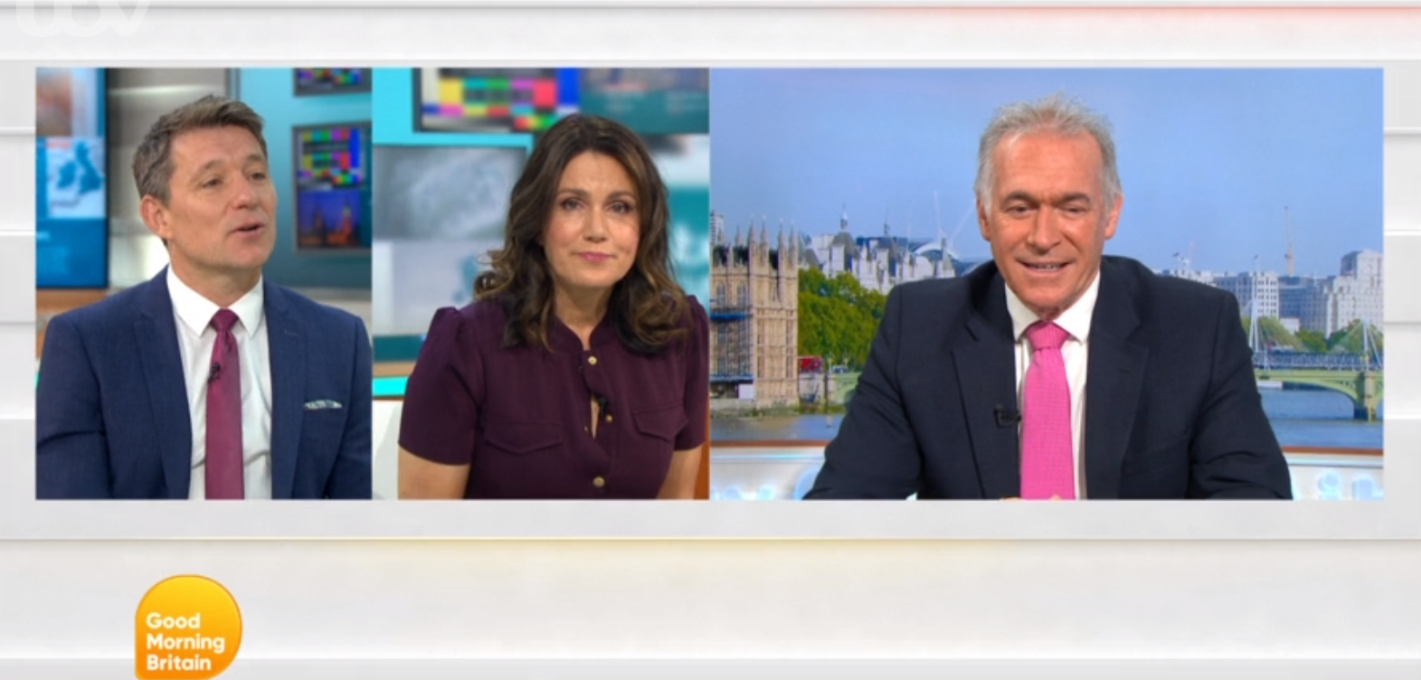Ben Shephard, Susanna Reid and Dr Hilary on GMB today