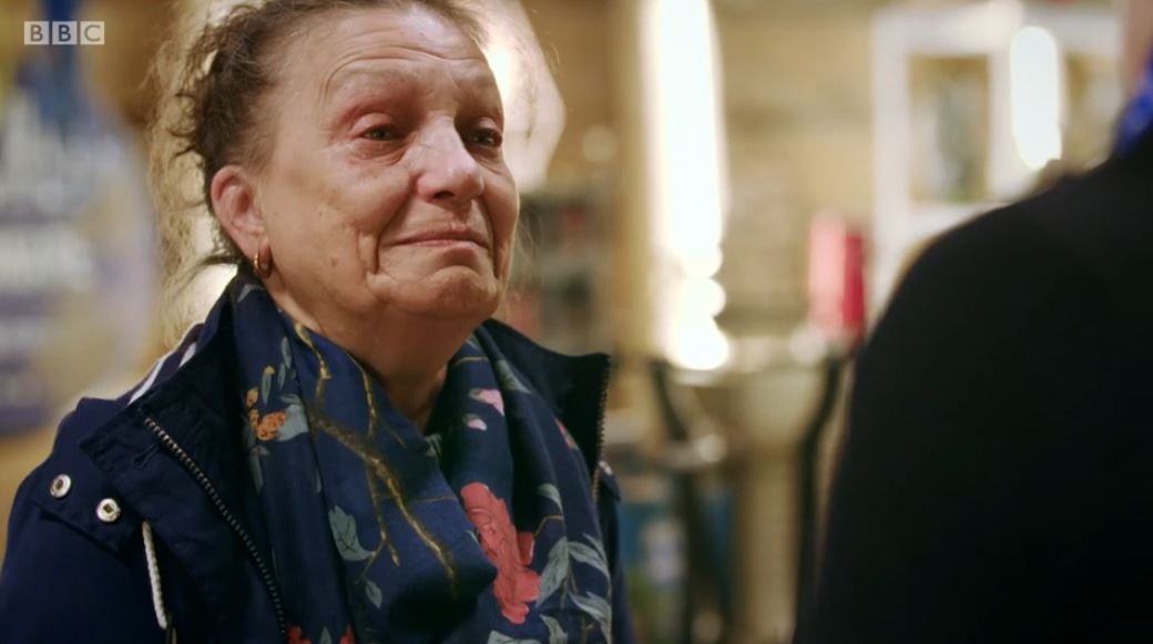 Margaret looking emotional