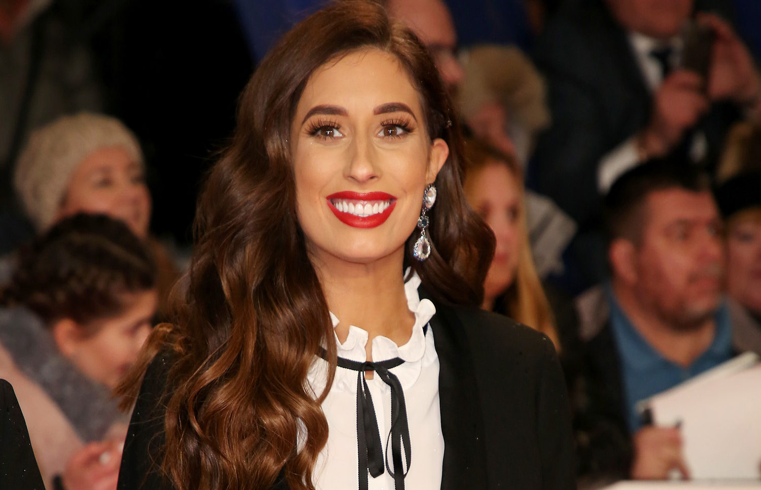 Stacey Solomon on the red carpet