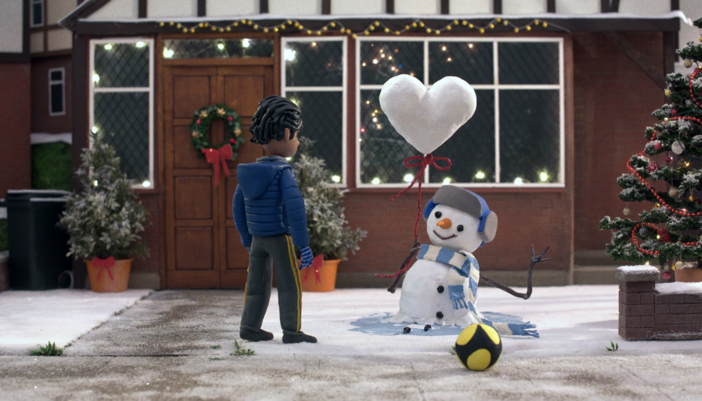 A scene from the Josh Lewis Christmas advert 2020