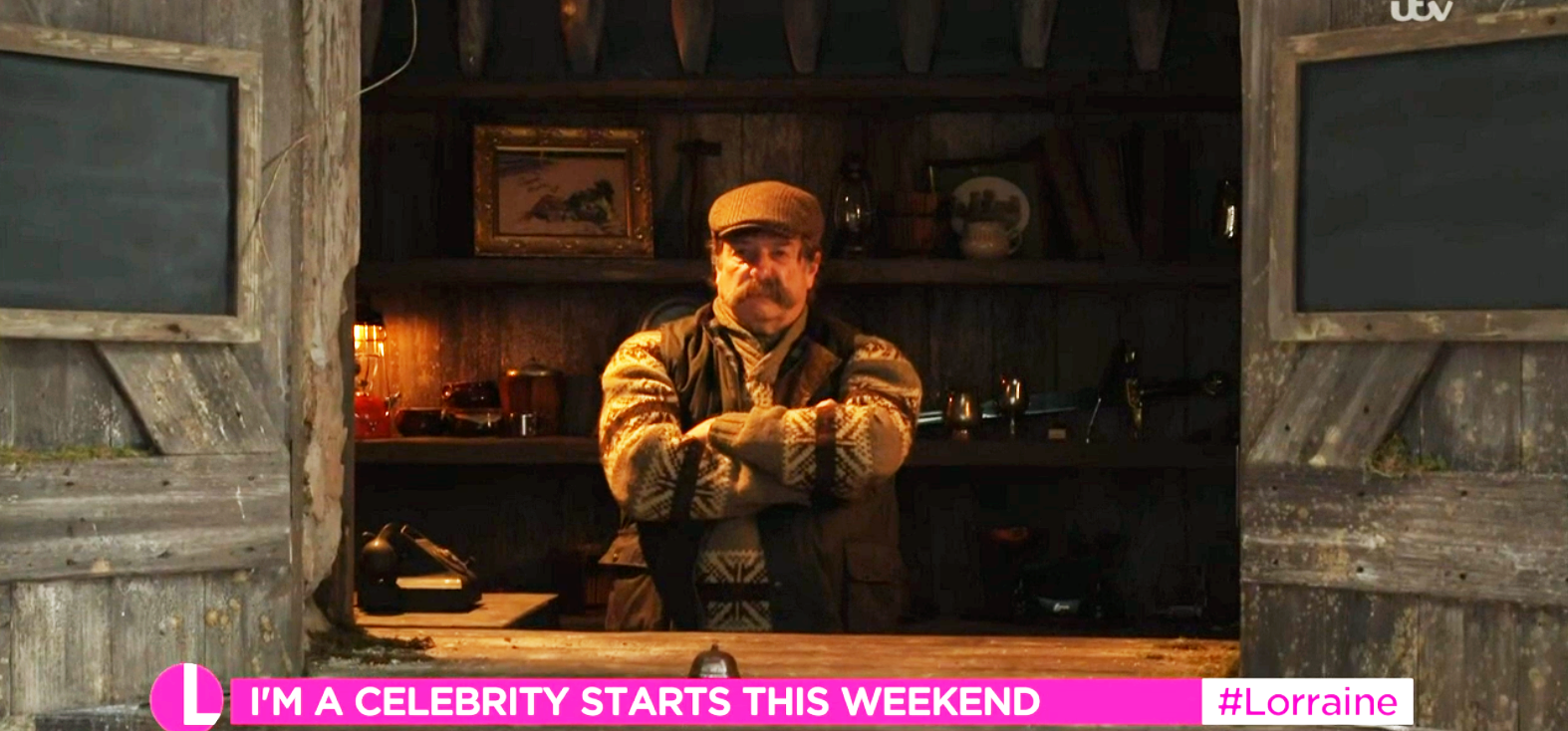 Kiosk Cledwyn at I'm A Celebrity camp