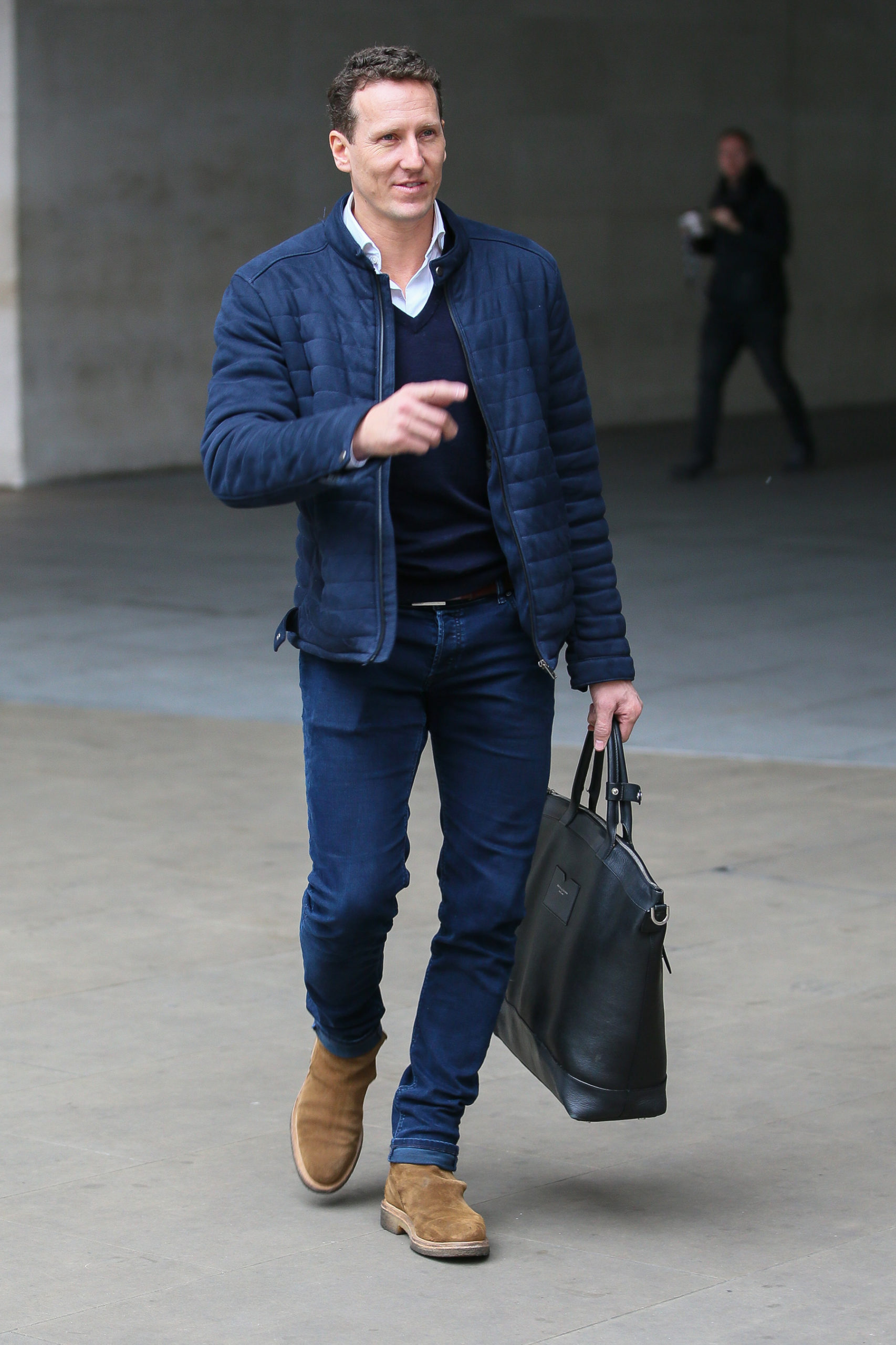 Brendan Cole outside the BBC studios