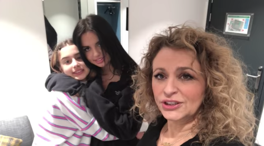 Nadia Sawalha and her daughters