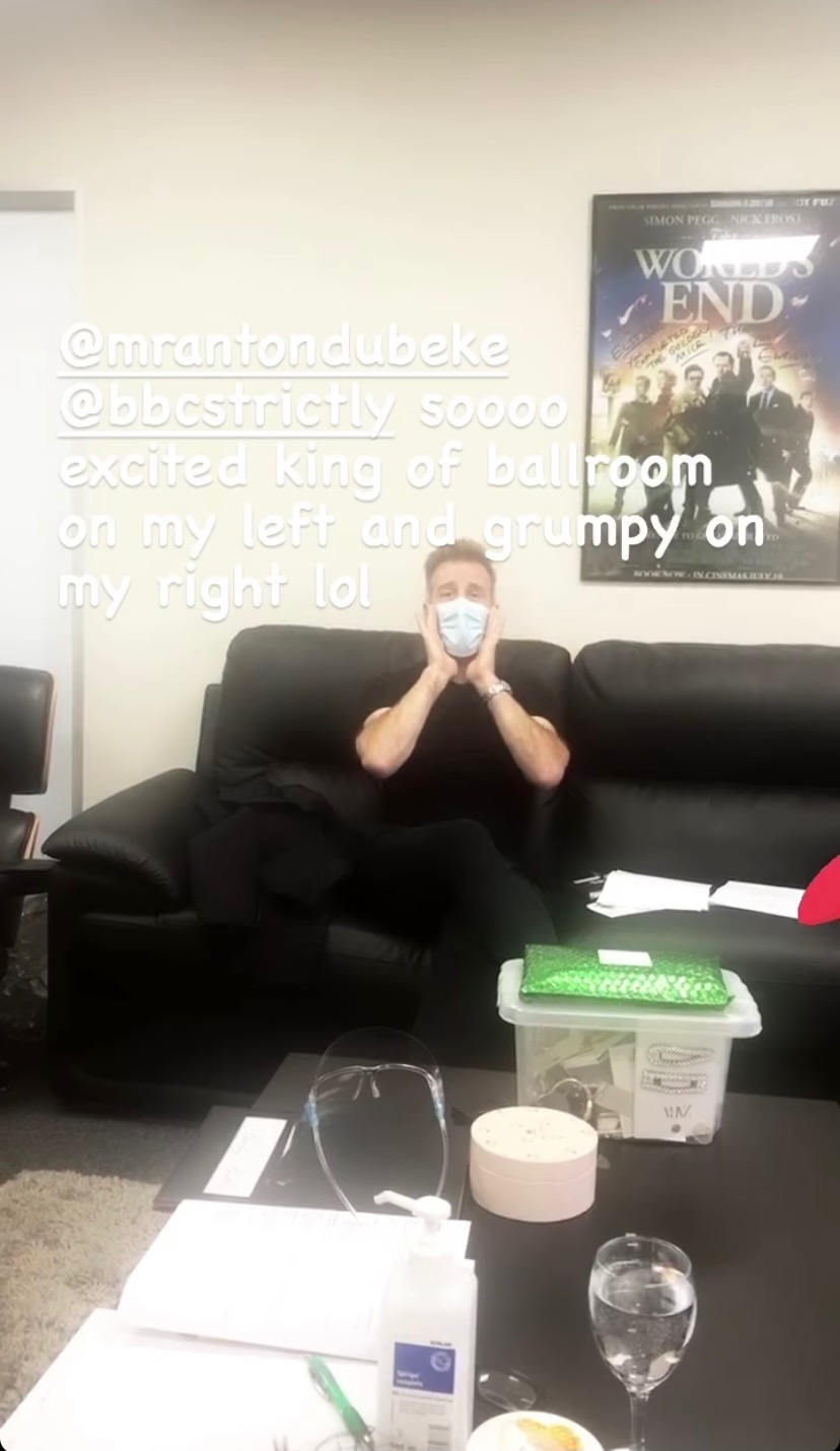 Anton behind the scenes at Strictly