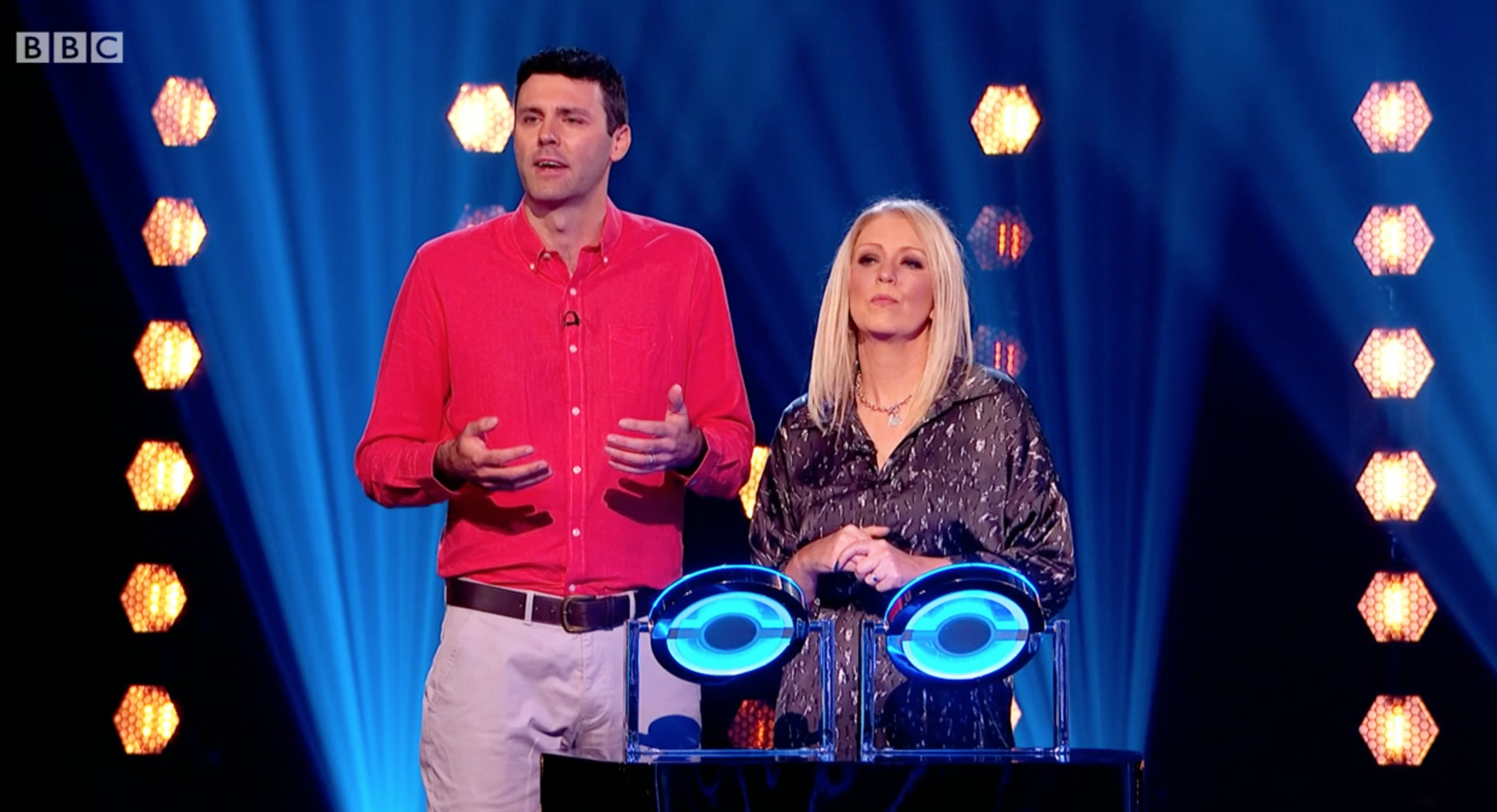 couple on The Wall on Saturday night