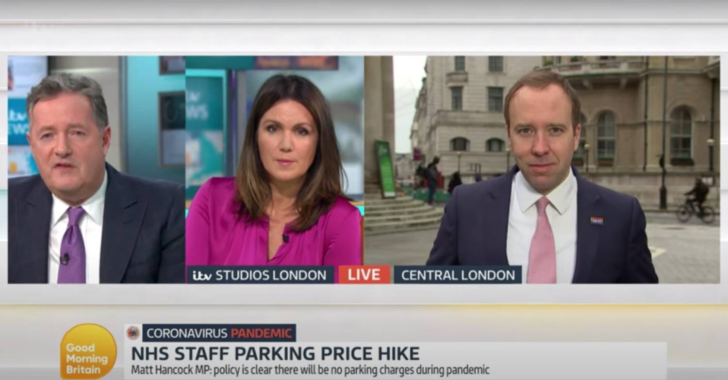 Piers Morgan and Susanna Reid grill Matt Hancock