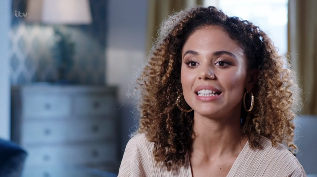 Jessica Plummer during a VT on I'm A Celebrity