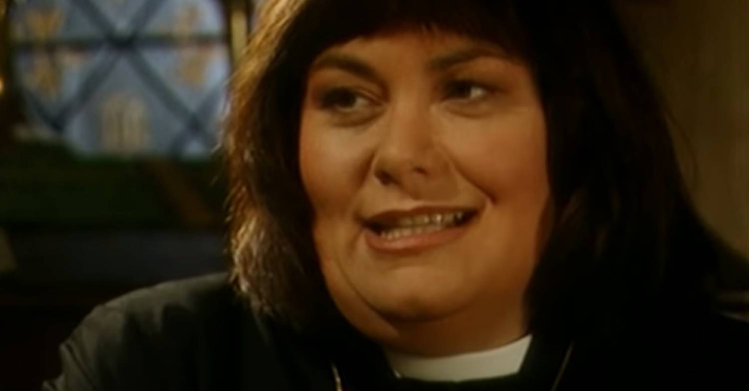 Dawn French plays Geraldine in The Vicar of Dibley