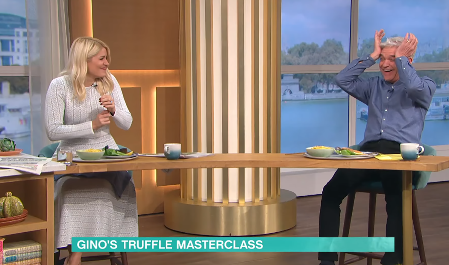 Holly Willoughby and Phillip Schofield on This Morning