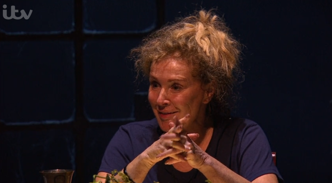 Beverley Callard during the eating trial on I'm A Celebrity