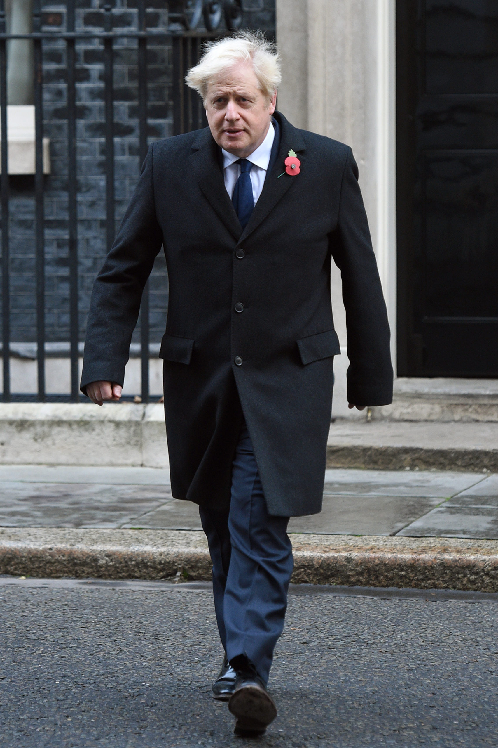 Boris Johnson leaving Downing Street