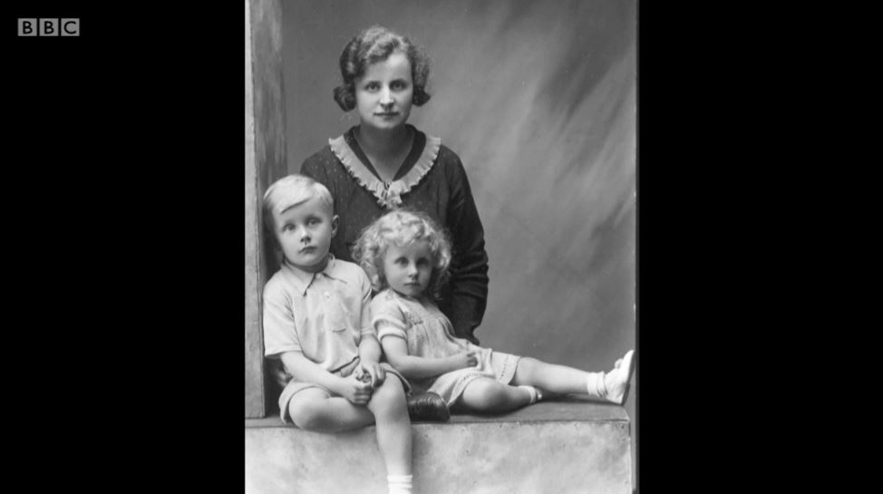An old photo of The Repair Shop's Margaret with her mum and brother