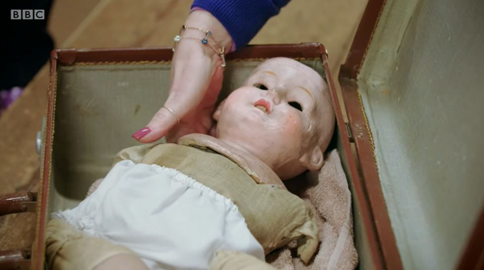 Margaret's old doll Alice on The Repair Shop