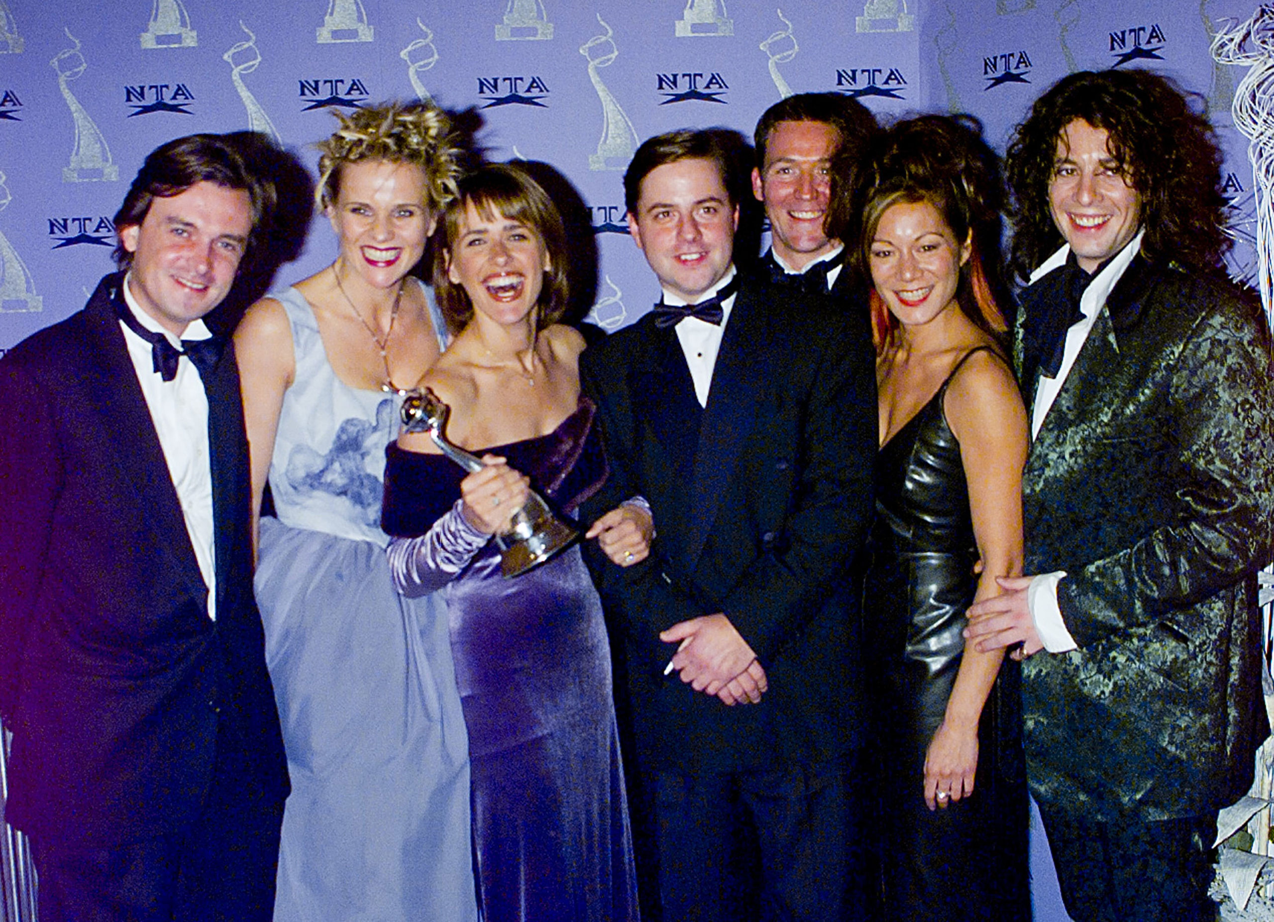 cast of changing rooms at an awards ceremony