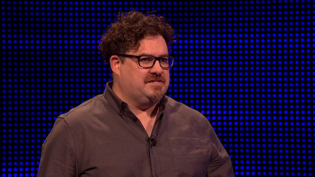 Gareth on The Chase, after telling Bradley Walsh he didn't want to play Anne Hegerty