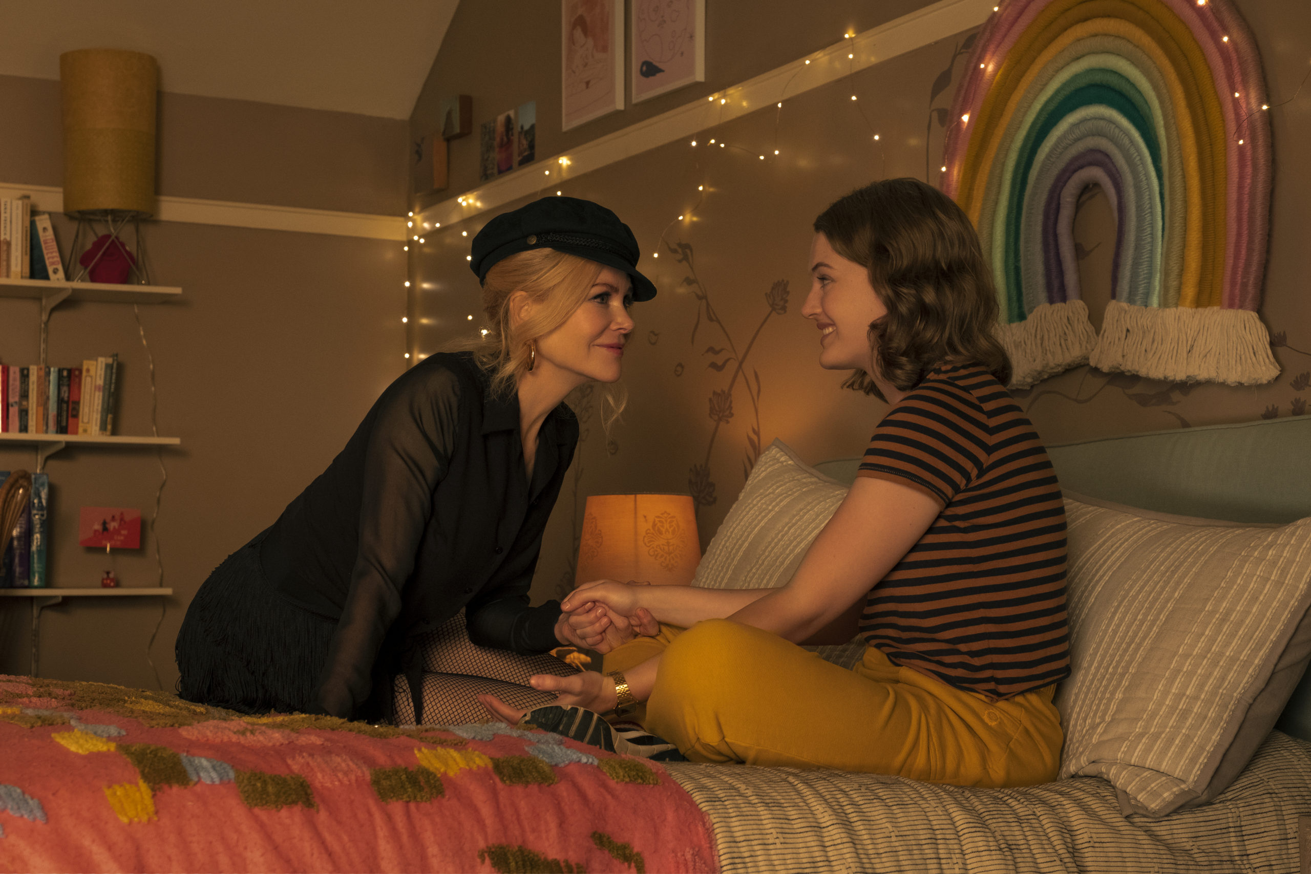 Nicole Kidman as Angie, and Jo Ellen Pellman as Emma in The Prom