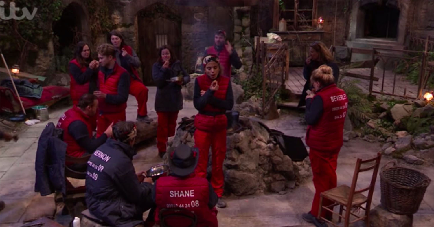 beverley callard eating a scotch egg