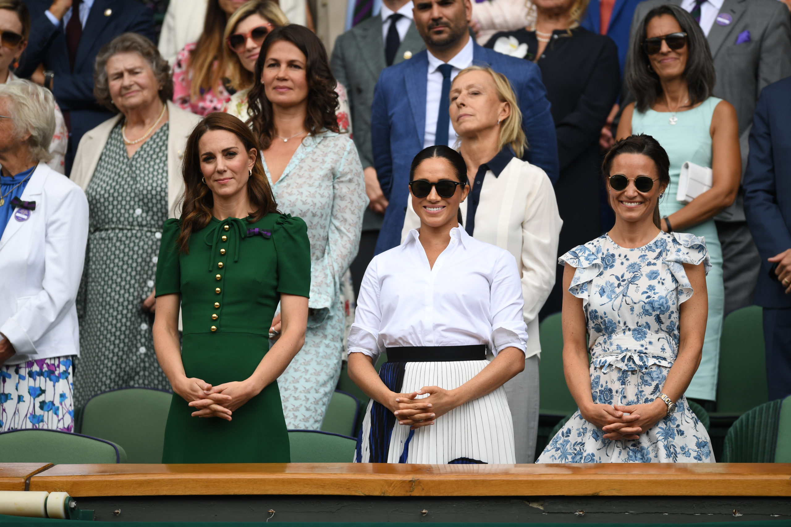 Kate Middleton, Meghan Markle and Pippa Middleton at Wimbledon