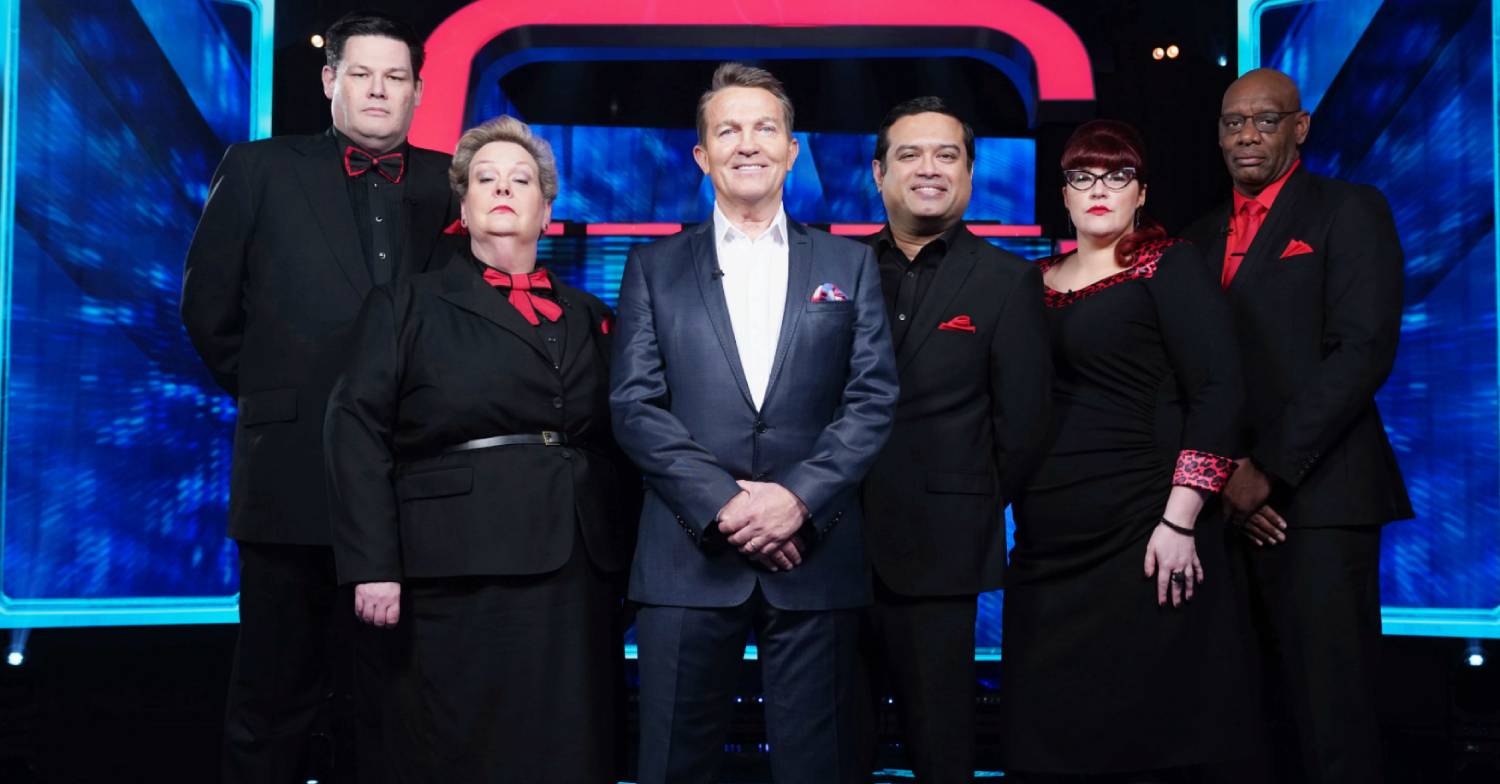 Bradley Walsh lines up with The Chasers