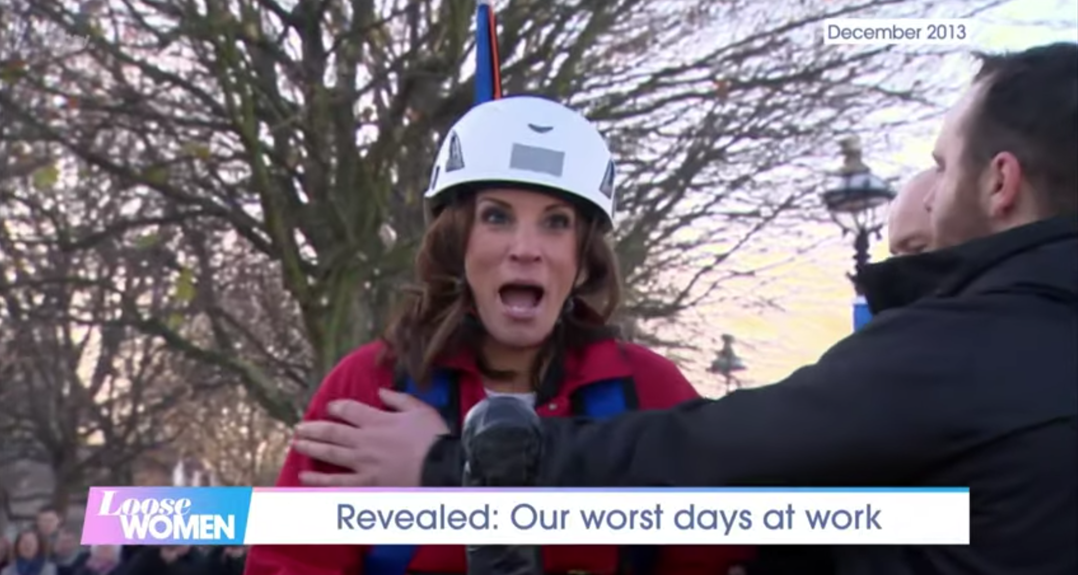 Andrea McLean describes the moment she thought she'd broken her neck on Loose Women