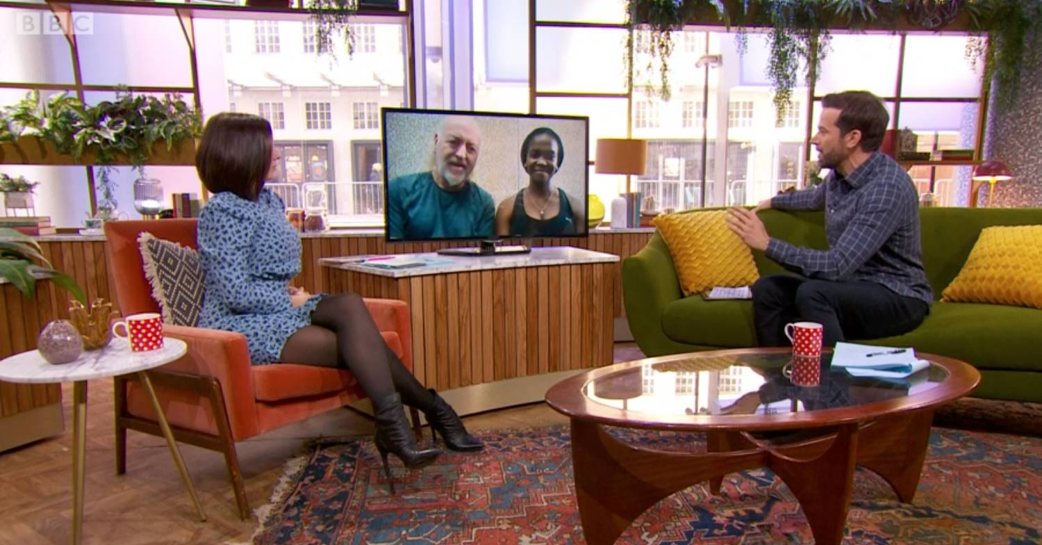 Bill Bailey and Oti Mabuse appear on Morning Live
