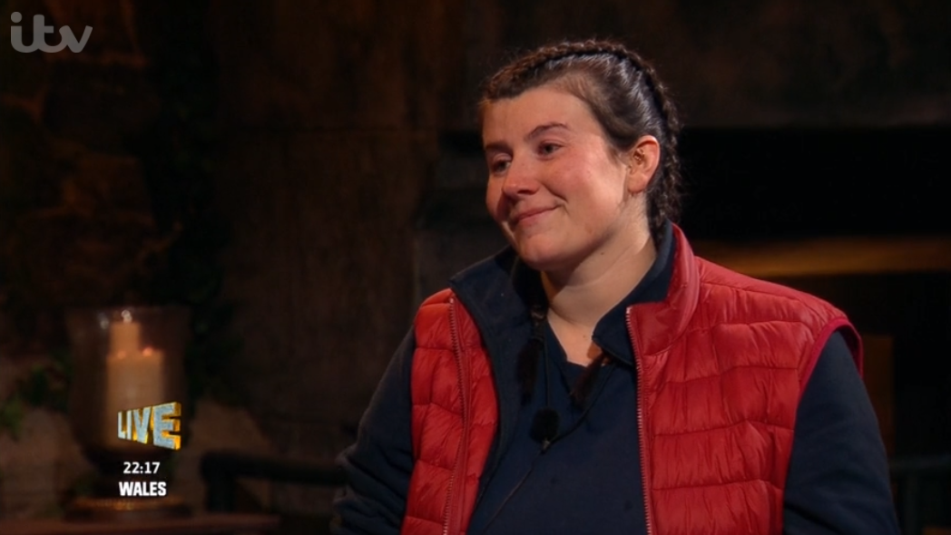 Hollie Arnold chatting to Ant and Dec on I'm A Celebrity