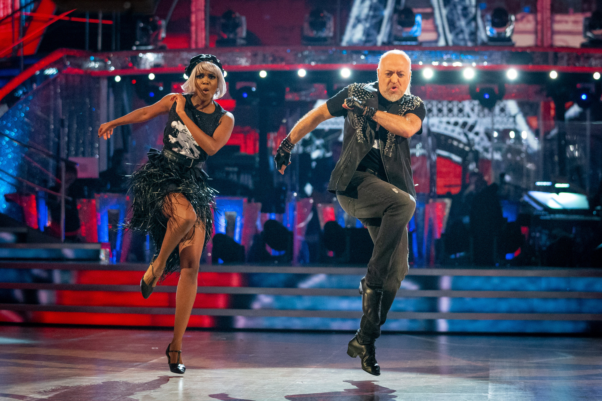 Oti Mabuse on Strictly Come Dancing with Bill Bailey