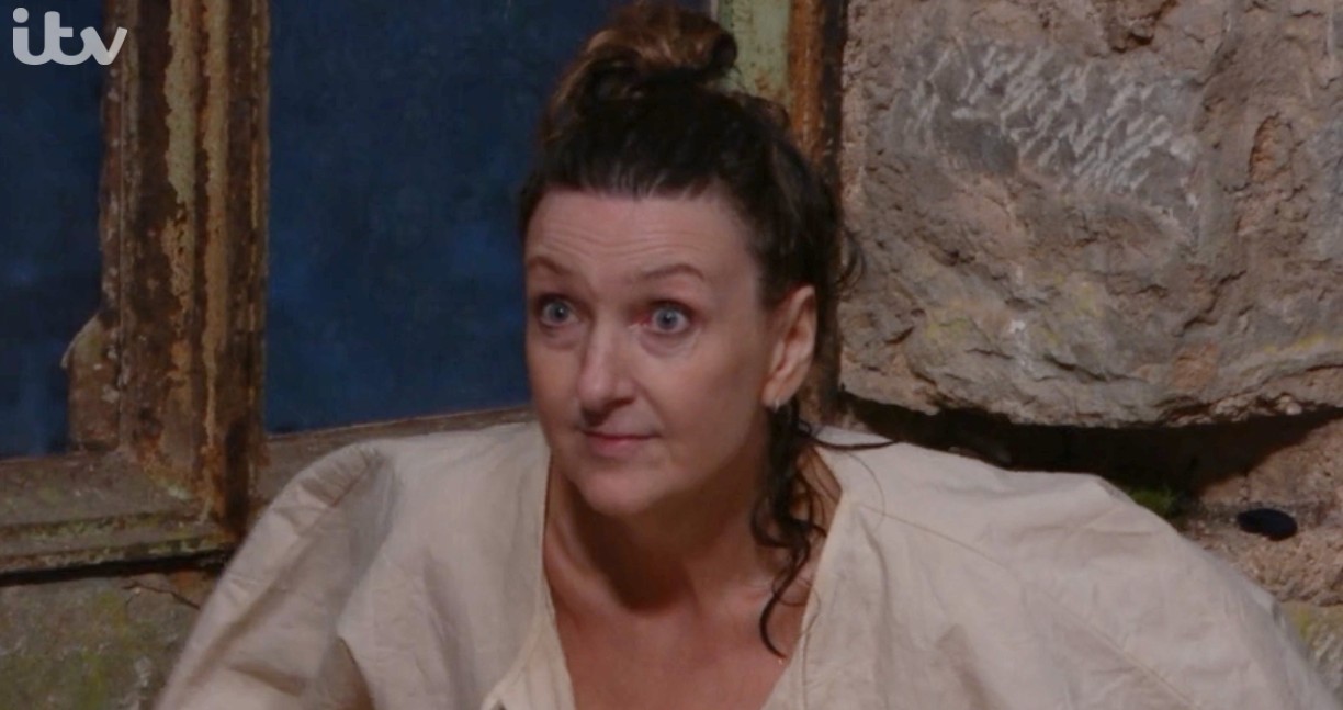 Victoria Derbyshire, telling Jessica Plummer about her cancer on I'm A Celebrity