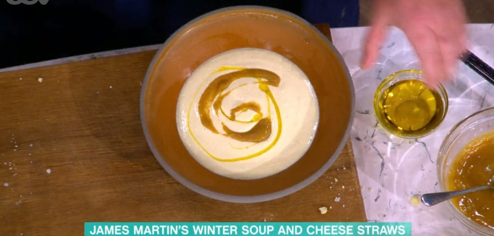 James Martin cooks on This Morning