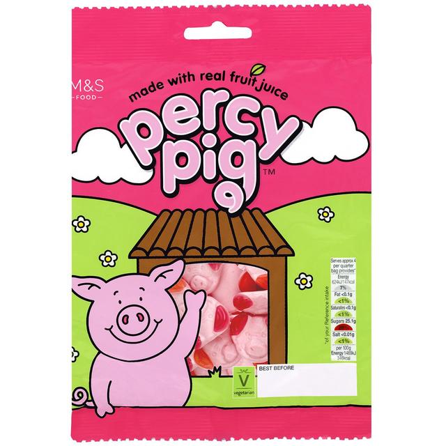 Packet of Percy Pig sweets