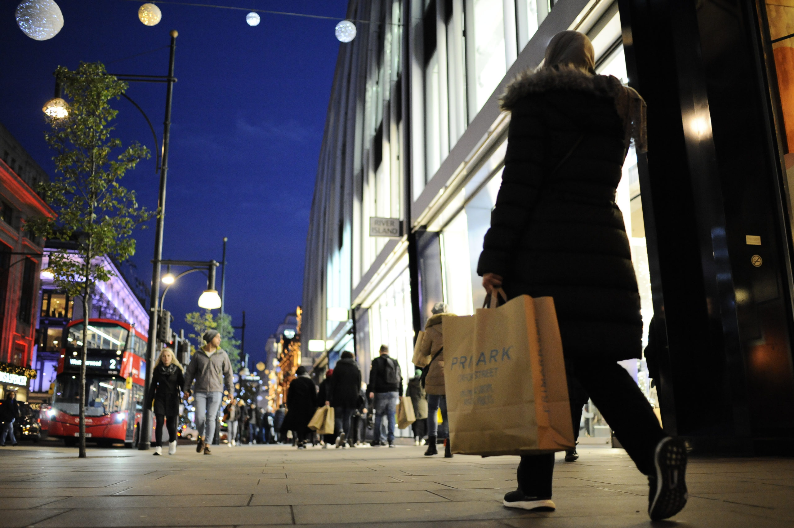 shoppers on Oxford Street