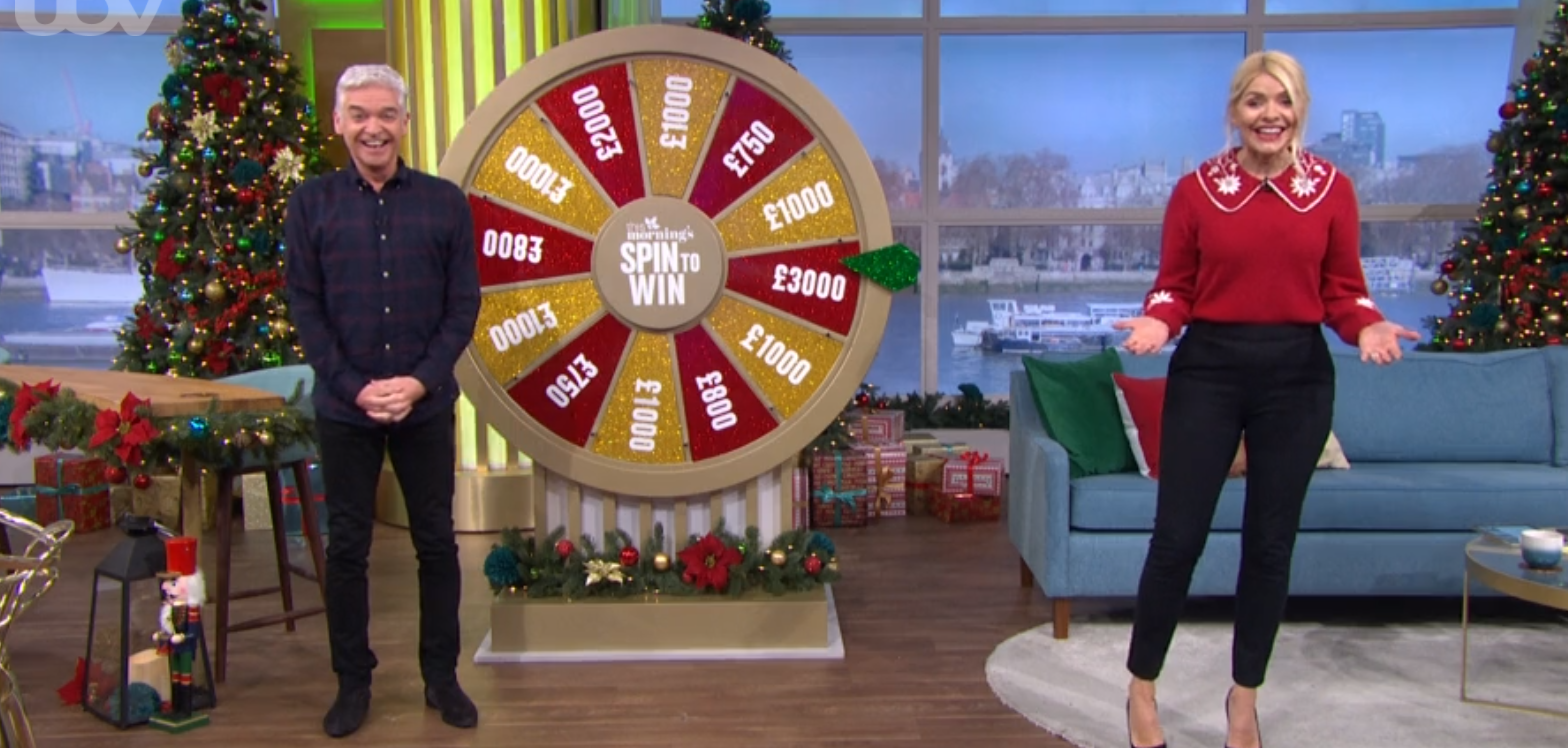 Phillip Schofield during Spin to Win