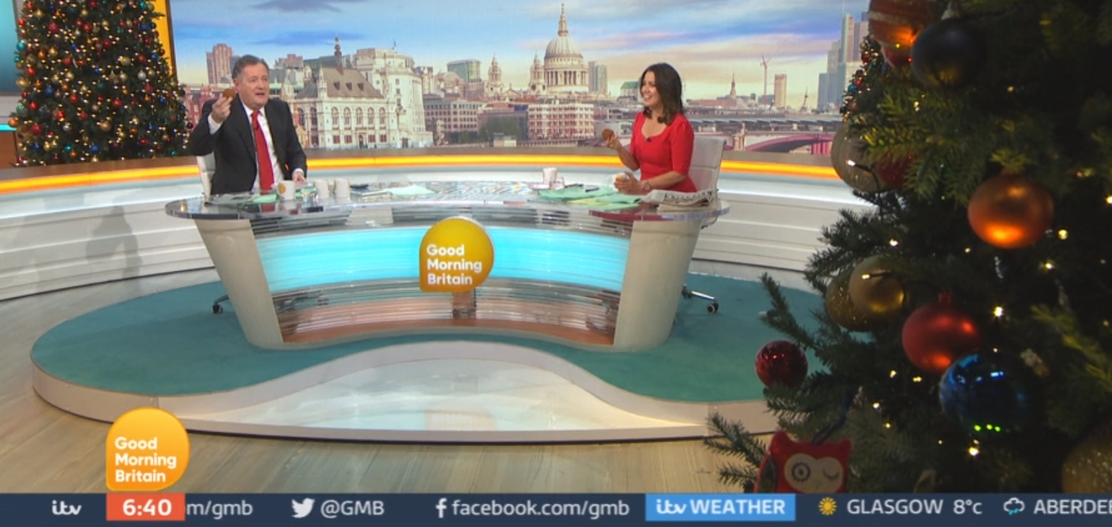 Piers Morgan and Susanna Reid on GMB