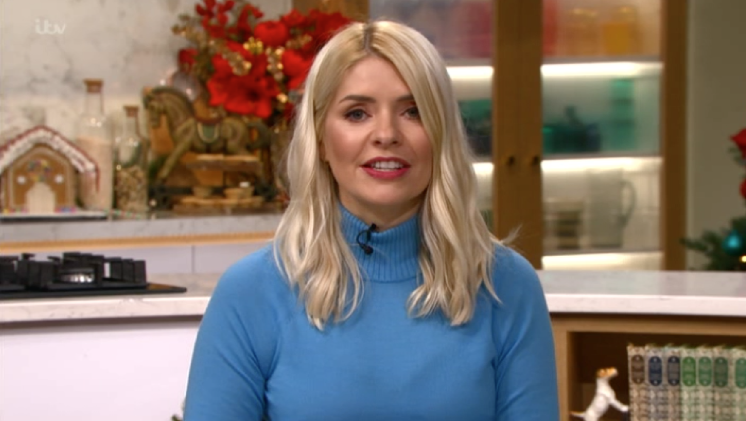 holly Willoughby presenting this morning