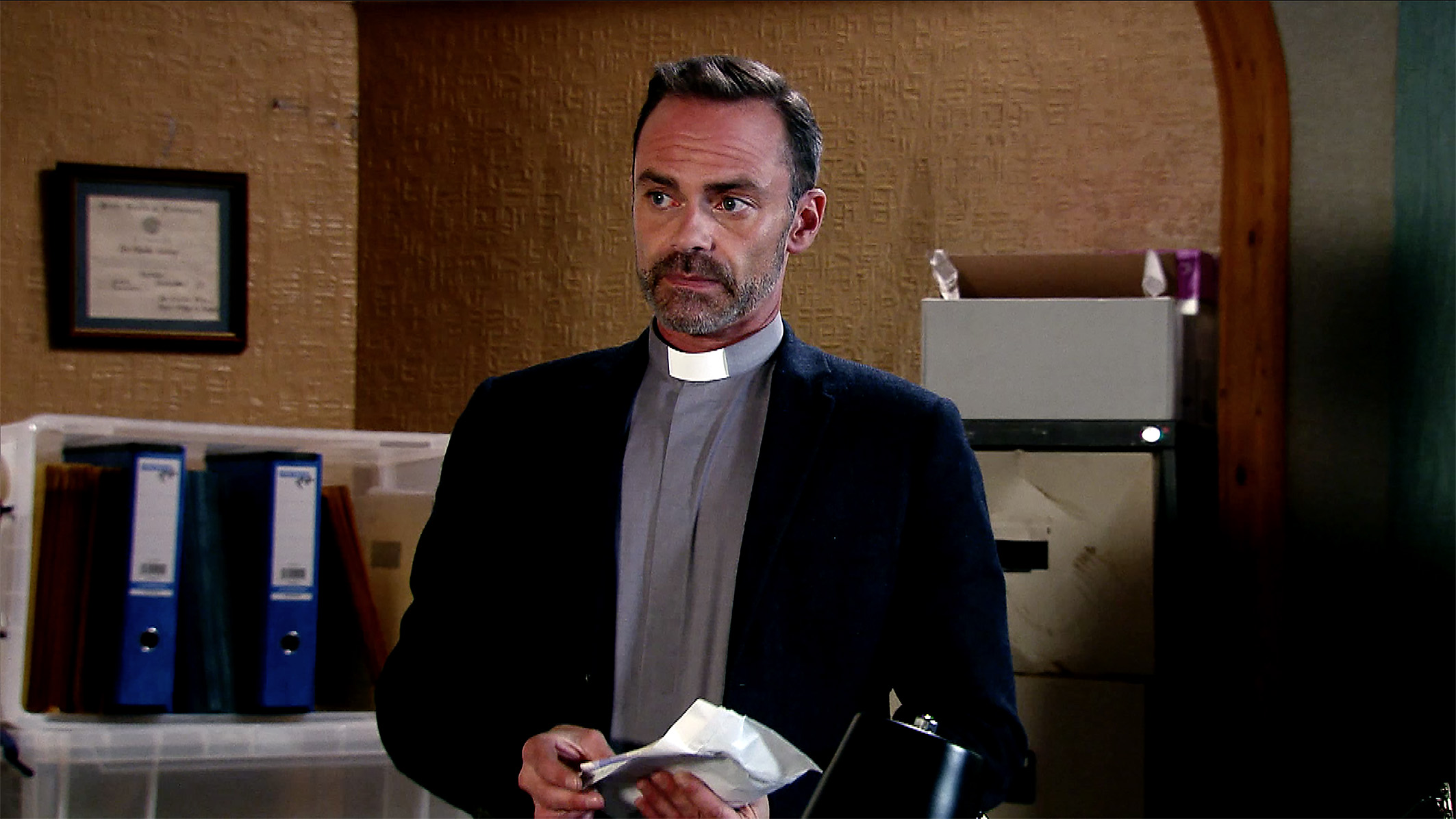 Daniel Brocklebank plays Billy Mayhew