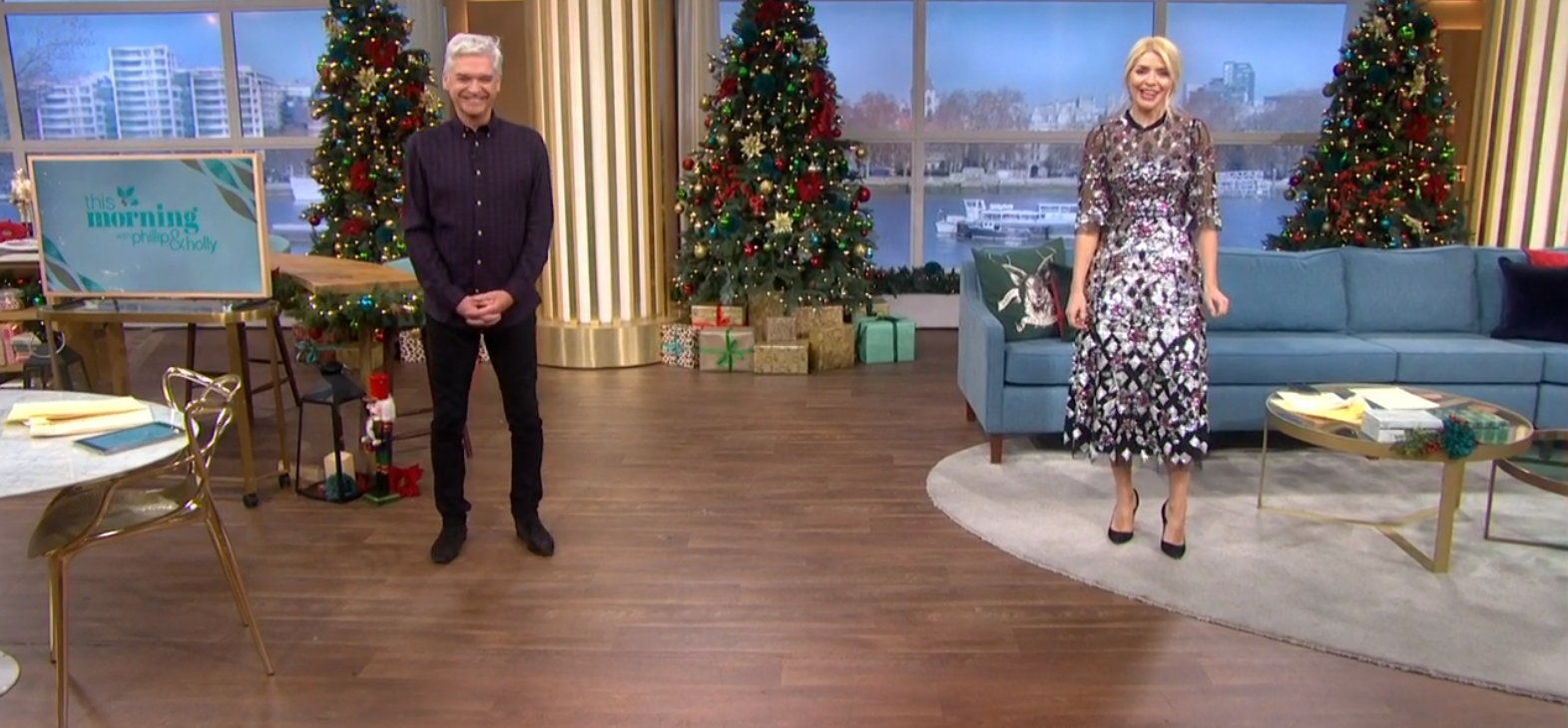 Holly Willoughby dress on This Morning