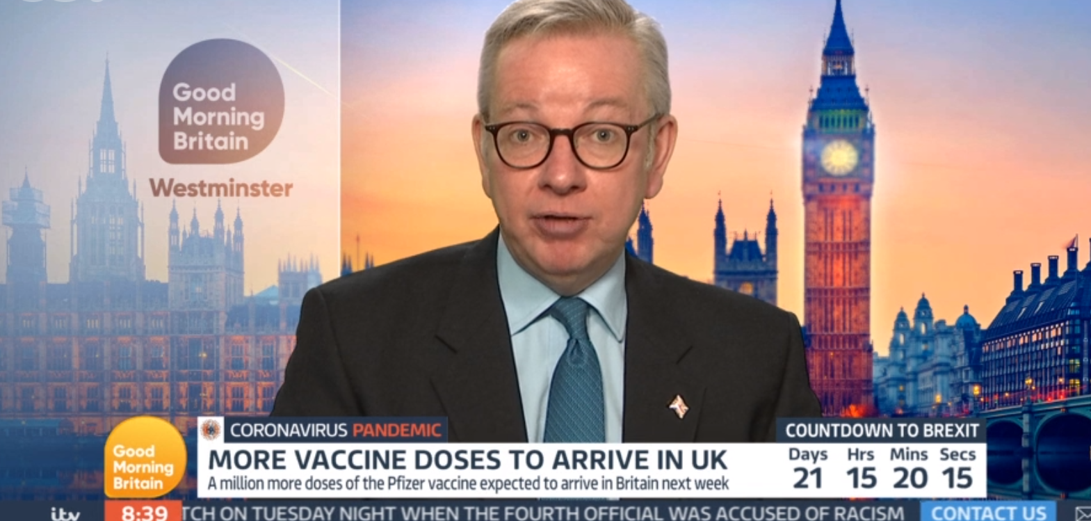 Michael Gove on Good Morning Britain