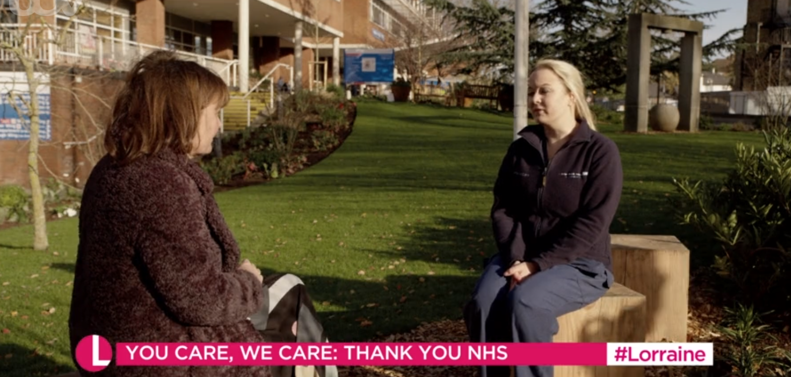 Lorraine Kelly on her show