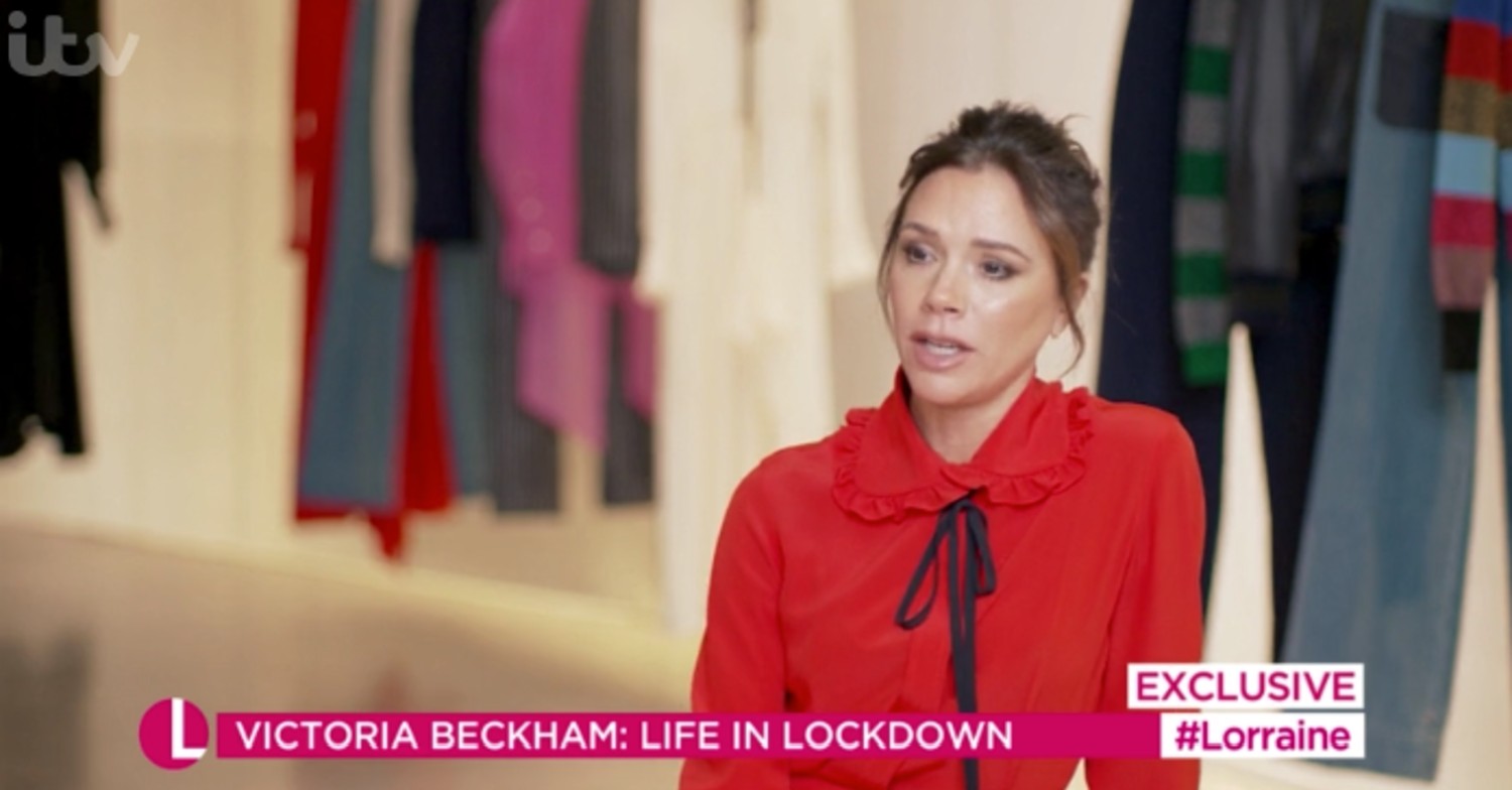 Victoria discussing her family on Lorraine