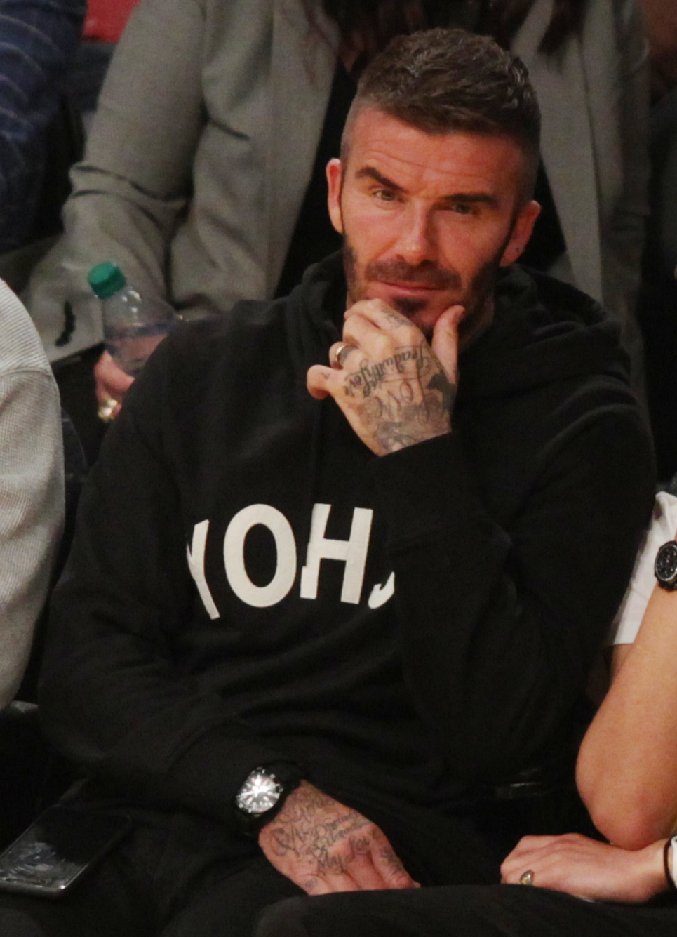 David Beckham, who has four kids with Victoria