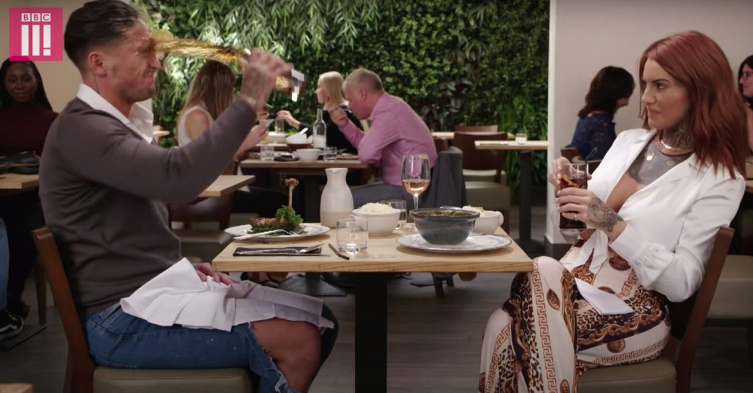 Stephen Bear's drink stunt