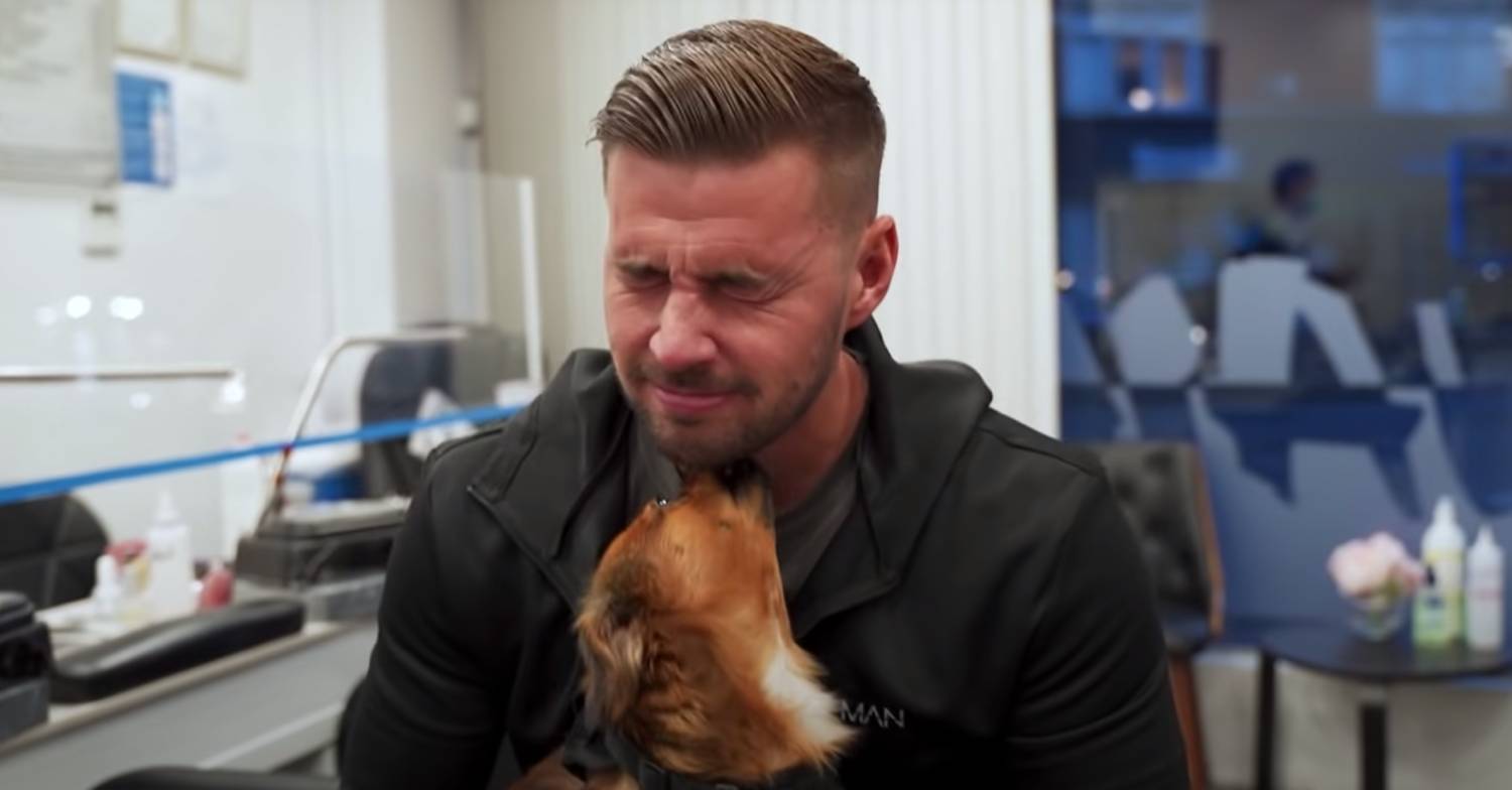 Carl Woods receives some affection