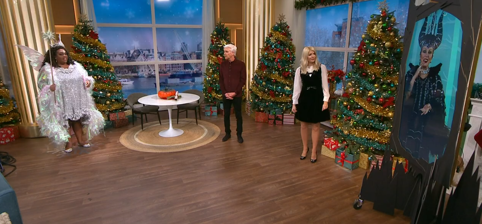 Holly Willoughby and Phillip Schofield replaced Ruth Langsford and Eamonn Holmes on This Morning because of the panto